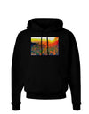 Colorado Sunset Watercolor Dark Hoodie Sweatshirt-Hoodie-TooLoud-Black-Small-Davson Sales