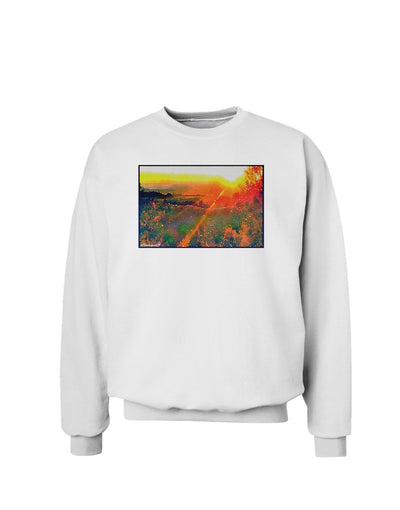 Colorado Sunset Watercolor Sweatshirt-Sweatshirts-TooLoud-White-Small-Davson Sales