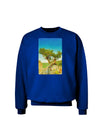 Colorado Tree Watercolor Adult Dark Sweatshirt-Sweatshirts-TooLoud-Deep-Royal-Blue-Small-Davson Sales