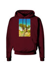 Colorado Tree Watercolor Dark Hoodie Sweatshirt-Hoodie-TooLoud-Maroon-Small-Davson Sales