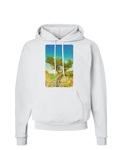 Colorado Tree Watercolor Hoodie Sweatshirt-Hoodie-TooLoud-White-Small-Davson Sales