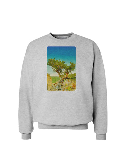 Colorado Tree Watercolor Sweatshirt-Sweatshirts-TooLoud-AshGray-Small-Davson Sales