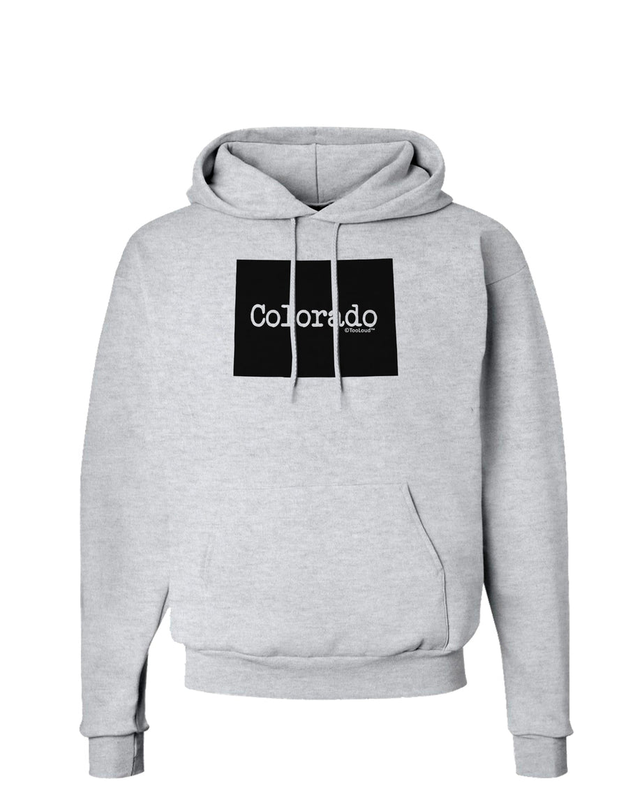 Colorado - United States Shape Hoodie Sweatshirt by TooLoud-Hoodie-TooLoud-White-Small-Davson Sales