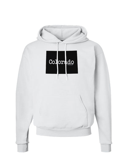 Colorado - United States Shape Hoodie Sweatshirt by TooLoud-Hoodie-TooLoud-White-Small-Davson Sales