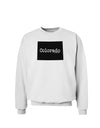 Colorado - United States Shape Sweatshirt by TooLoud-Sweatshirts-TooLoud-White-Small-Davson Sales