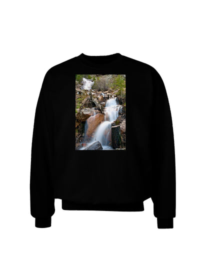 Colorado Waterfall Scene Adult Dark Sweatshirt-Sweatshirts-TooLoud-Black-Small-Davson Sales