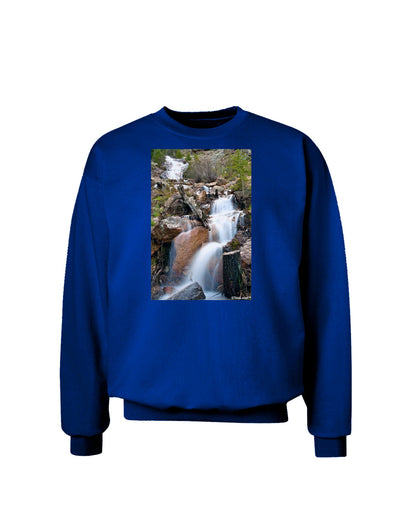 Colorado Waterfall Scene Adult Dark Sweatshirt-Sweatshirts-TooLoud-Deep-Royal-Blue-Small-Davson Sales