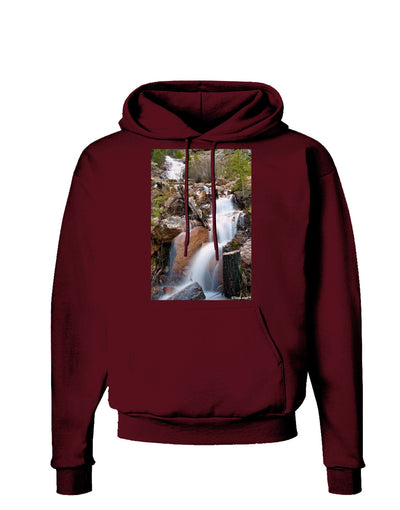 Colorado Waterfall Scene Dark Hoodie Sweatshirt-Hoodie-TooLoud-Maroon-Small-Davson Sales