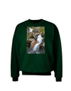 Colorado Waterfall Scene Text Adult Dark Sweatshirt-Sweatshirts-TooLoud-Deep-Forest-Green-Small-Davson Sales