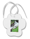 Colorado White River Paw Print Shaped Ornament-Ornament-TooLoud-White-Davson Sales