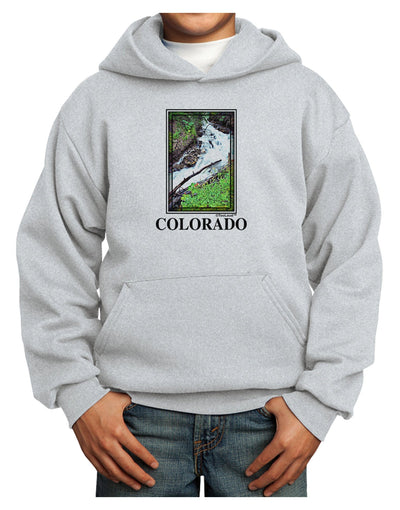 Colorado White River Text Youth Hoodie Pullover Sweatshirt-Youth Hoodie-TooLoud-Ash-XS-Davson Sales