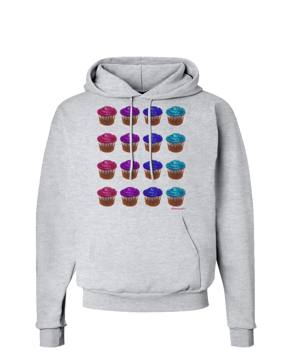 Colorful Cupcake Pattern Hoodie Sweatshirt by TooLoud-Hoodie-TooLoud-White-Small-Davson Sales