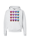 Colorful Cupcake Pattern Hoodie Sweatshirt by TooLoud-Hoodie-TooLoud-White-Small-Davson Sales