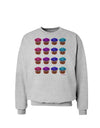 Colorful Cupcake Pattern Sweatshirt by TooLoud-Sweatshirts-TooLoud-AshGray-Small-Davson Sales