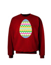 Colorful Easter Egg Adult Dark Sweatshirt-Sweatshirts-TooLoud-Deep-Red-Small-Davson Sales