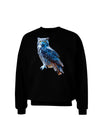 Colorful Great Horned Owl Adult Dark Sweatshirt-Sweatshirts-TooLoud-Black-Small-Davson Sales