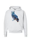 Colorful Great Horned Owl Hoodie Sweatshirt-Hoodie-TooLoud-White-Small-Davson Sales