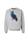 Colorful Great Horned Owl Sweatshirt-Sweatshirts-TooLoud-AshGray-Small-Davson Sales