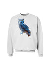 Colorful Great Horned Owl Sweatshirt-Sweatshirts-TooLoud-White-Small-Davson Sales