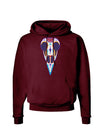 Colorful Mystic Bird Skull Calavera Day of the Dead Dark Hoodie Sweatshirt-Hoodie-TooLoud-Maroon-Small-Davson Sales