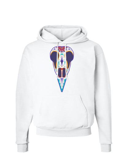 Colorful Mystic Bird Skull Calavera Day of the Dead Hoodie Sweatshirt-Hoodie-TooLoud-White-Small-Davson Sales