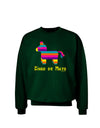 Colorful Pinata Design - Cinco de Mayo Adult Dark Sweatshirt by TooLoud-Sweatshirts-TooLoud-Deep-Forest-Green-Small-Davson Sales