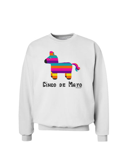 Colorful Pinata Design - Cinco de Mayo Sweatshirt by TooLoud-Sweatshirts-TooLoud-White-Small-Davson Sales