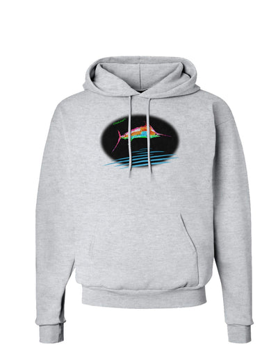 Colorful Swordfish Watercolor Hoodie Sweatshirt-Hoodie-TooLoud-AshGray-Small-Davson Sales