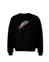 Colorful Vector Swordfish Adult Dark Sweatshirt-Sweatshirts-TooLoud-Black-Small-Davson Sales