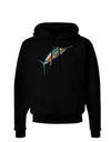 Colorful Vector Swordfish Dark Hoodie Sweatshirt-Hoodie-TooLoud-Black-Small-Davson Sales