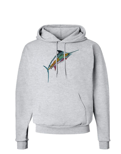 Colorful Vector Swordfish Hoodie Sweatshirt-Hoodie-TooLoud-AshGray-Small-Davson Sales