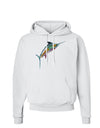 Colorful Vector Swordfish Hoodie Sweatshirt-Hoodie-TooLoud-White-Small-Davson Sales