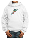 Colorful Vector Swordfish Youth Hoodie Pullover Sweatshirt-Youth Hoodie-TooLoud-White-XS-Davson Sales