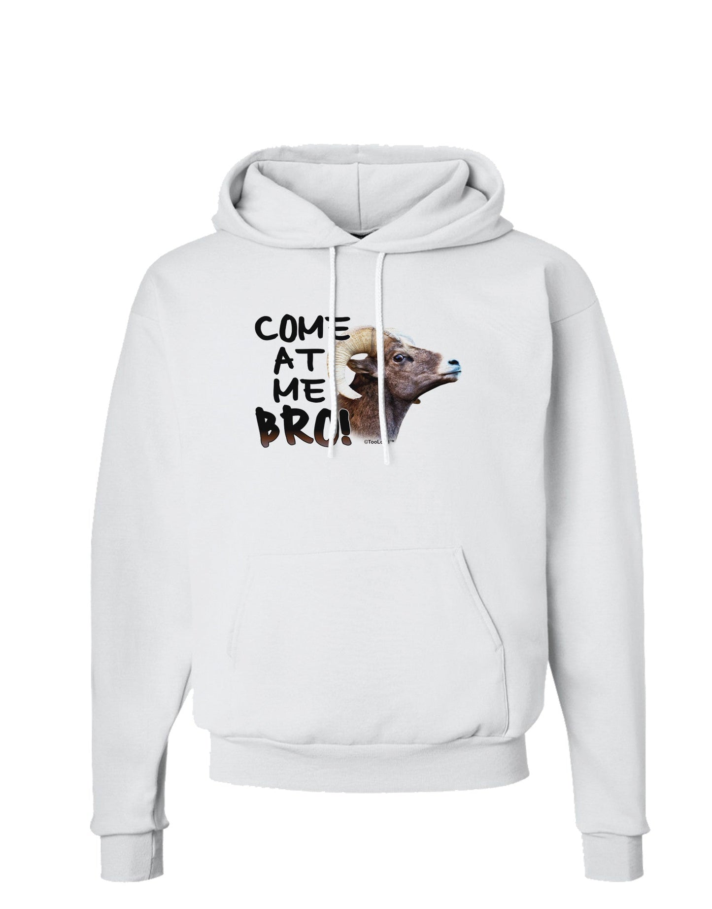 Come At Me Bro Big Horn Hoodie Sweatshirt-Hoodie-TooLoud-White-Small-Davson Sales