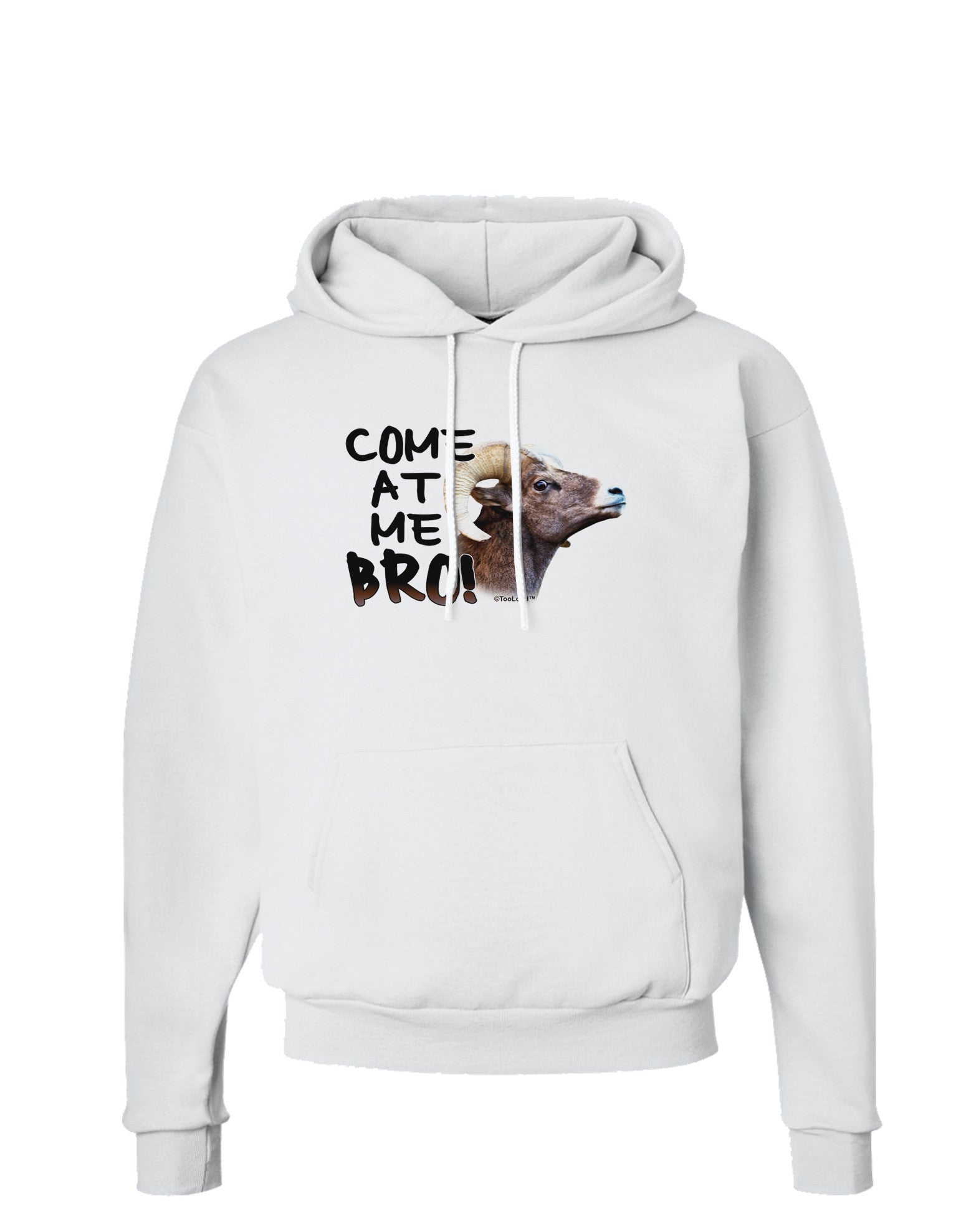 Come At Me Bro Big Horn Hoodie Sweatshirt-Hoodie-TooLoud-White-Small-Davson Sales