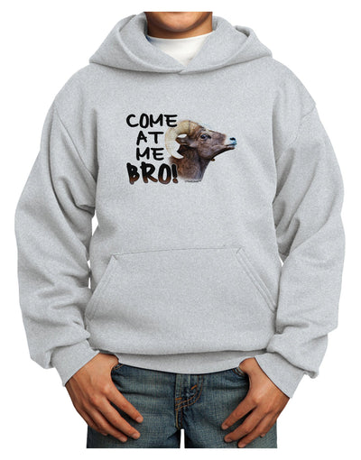 Come At Me Bro Big Horn Youth Hoodie Pullover Sweatshirt-Youth Hoodie-TooLoud-Ash-XS-Davson Sales