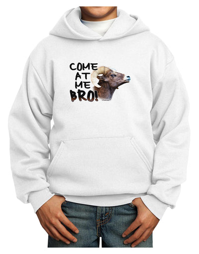 Come At Me Bro Big Horn Youth Hoodie Pullover Sweatshirt-Youth Hoodie-TooLoud-White-XS-Davson Sales