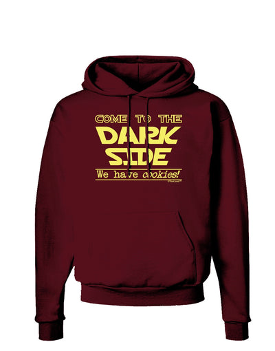 Come To The Dark Side - Cookies Dark Hoodie Sweatshirt by-Hoodie-TooLoud-Maroon-Small-Davson Sales