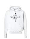 Compass Rose - Skull and Crossbones Hoodie Sweatshirt-Hoodie-TooLoud-White-Small-Davson Sales