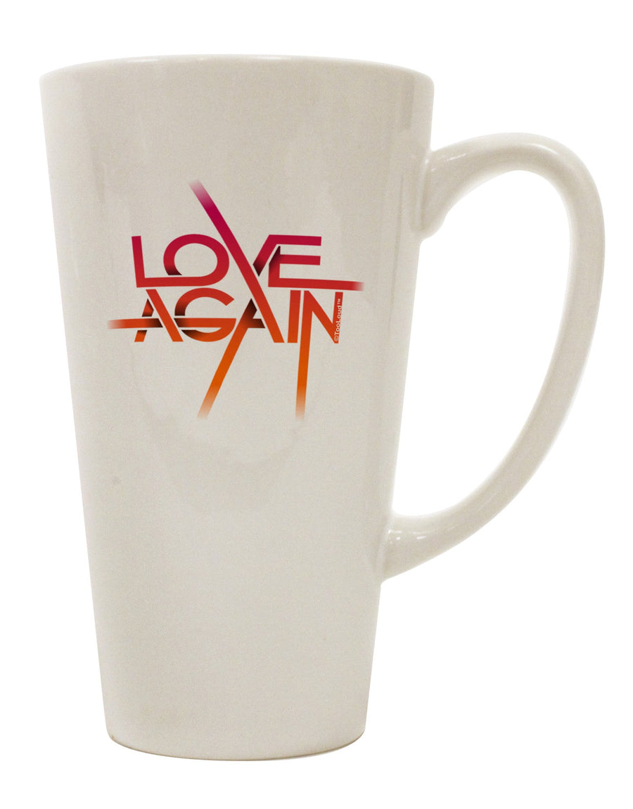 Conical Latte Coffee Mug - A Captivating Blend of Love and Typography - TooLoud-Conical Latte Mug-TooLoud-White-Davson Sales