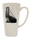 Conical Latte Coffee Mug - A Captivating Tribute to San Francisco's Bay Bridge - TooLoud-Conical Latte Mug-TooLoud-White-Davson Sales