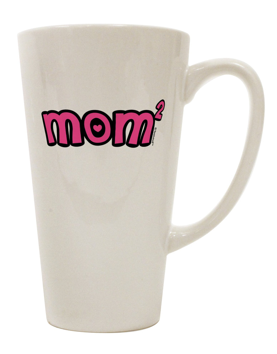 Conical Latte Coffee Mug - A Charming Tribute to Moms of Two by TooLoud-Conical Latte Mug-TooLoud-White-Davson Sales