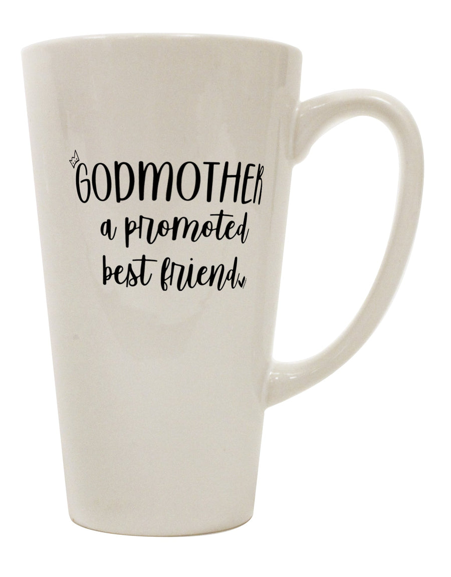 Conical Latte Coffee Mug - A Divine Choice for the Godmother's Sip - TooLoud-Conical Latte Mug-TooLoud-Davson Sales