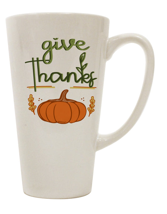 Conical Latte Coffee Mug - A Grateful Expression of Appreciation, 16 Ounce Capacity - TooLoud-Conical Latte Mug-TooLoud-Davson Sales