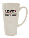 Conical Latte Coffee Mug - A Must-Have for Coffee Enthusiasts TooLoud-Conical Latte Mug-TooLoud-White-Davson Sales