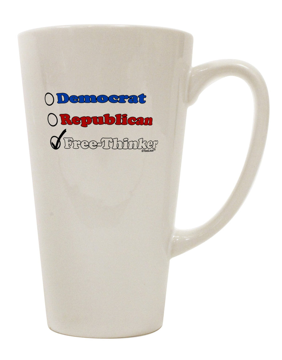 Conical Latte Coffee Mug - A Must-Have for the Free Thinker-Conical Latte Mug-TooLoud-White-Davson Sales