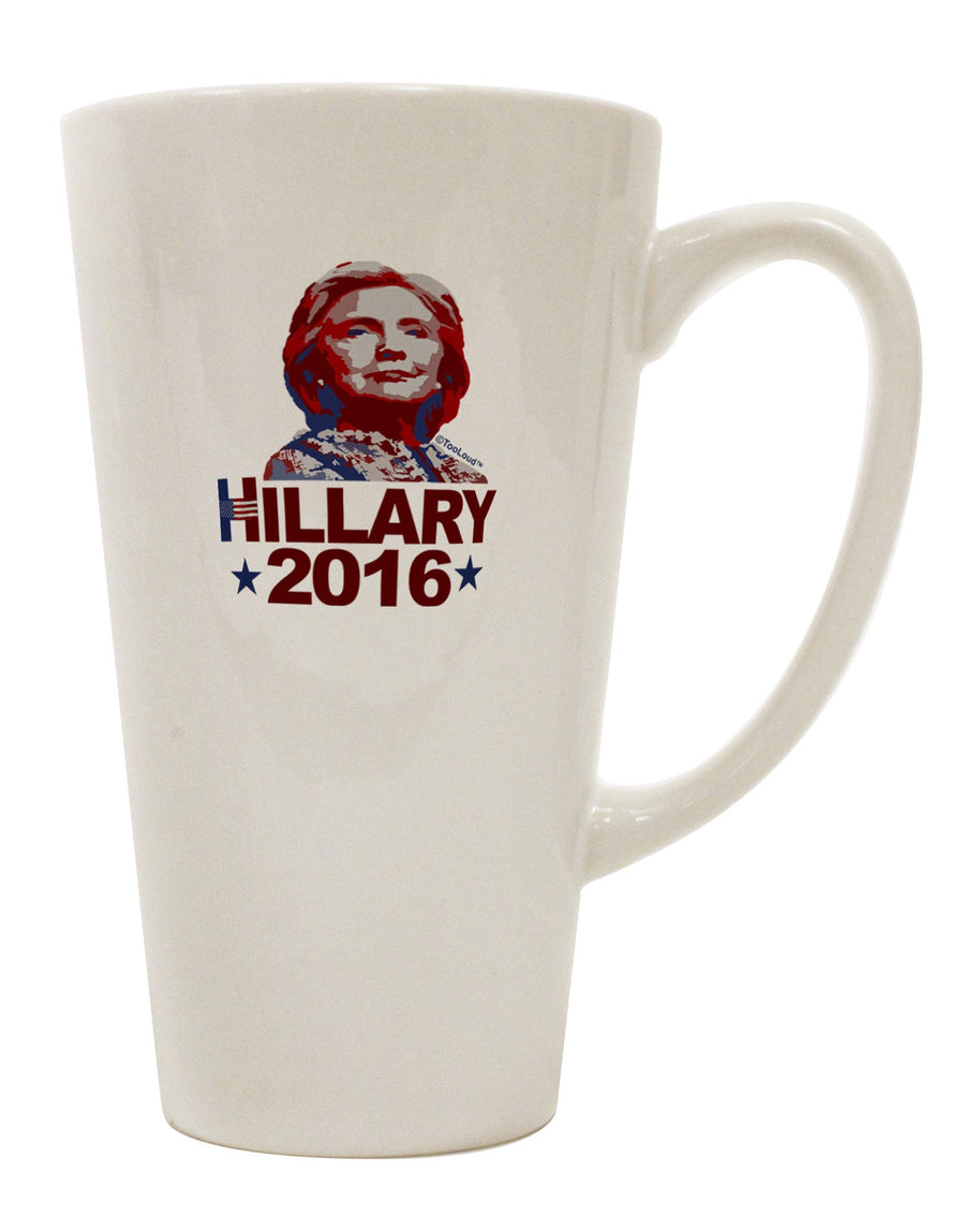 Conical Latte Coffee Mug - A Perfect Choice for Hillary 2016 Supporters - TooLoud-Conical Latte Mug-TooLoud-White-Davson Sales