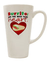 Conical Latte Coffee Mug - A Perfect Companion for Burrito Lovers TooLoud-Conical Latte Mug-TooLoud-White-Davson Sales