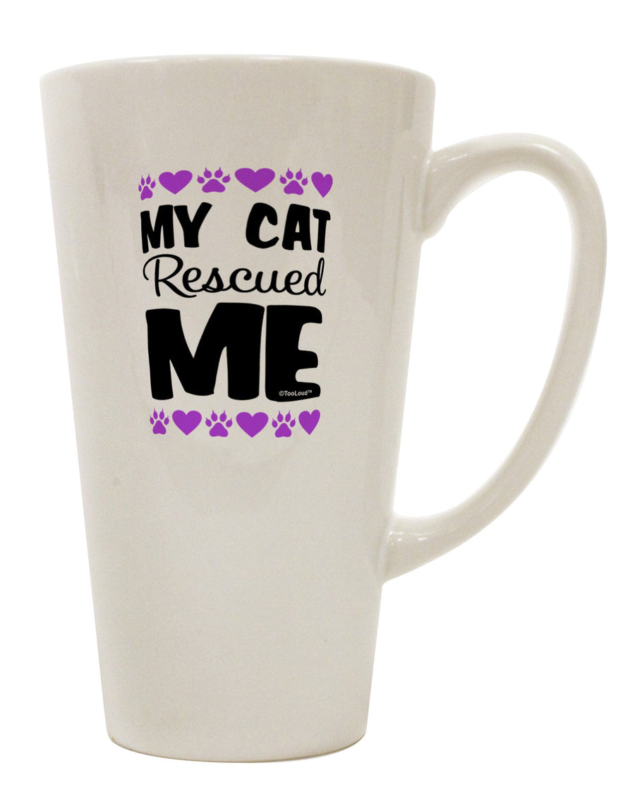 Conical Latte Coffee Mug - A Perfect Companion for Cat Lovers TooLoud-Conical Latte Mug-TooLoud-White-Davson Sales