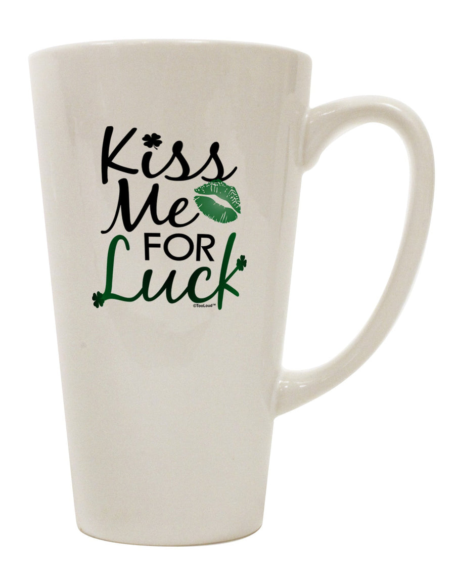 Conical Latte Coffee Mug - A Symbol of Luck and Romance TooLoud-Conical Latte Mug-TooLoud-White-Davson Sales